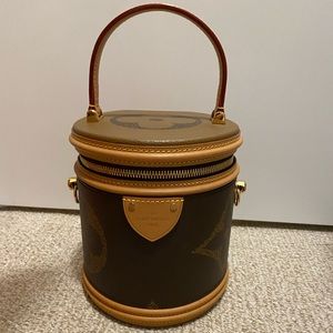 Louis Vuitton Reverse Giant Monogram Coated Canvas Cannes Gold Hardware Bag